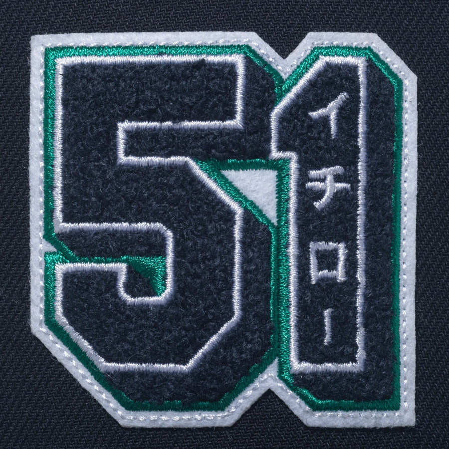 59FIFTY Hall of Fame 2025 Ichiro Suzuki シアトル・マリナーズ パッチ ネイビー