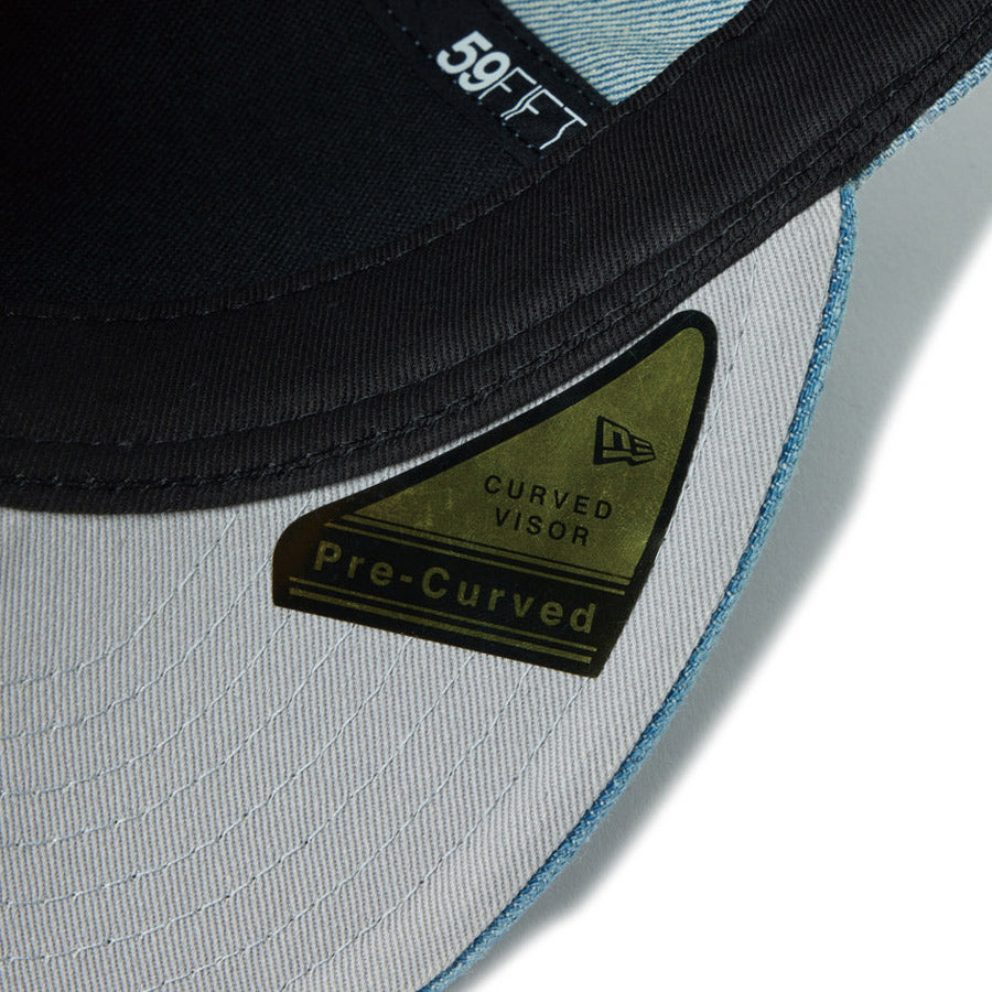 PC 59FIFTY ロサンゼルス・ドジャース Chain Stitch チェーンステッチ ウォッシュドデニム