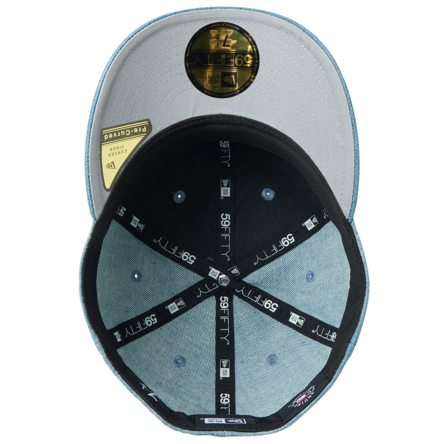 PC 59FIFTY ロサンゼルス・ドジャース Chain Stitch チェーンステッチ ウォッシュドデニム