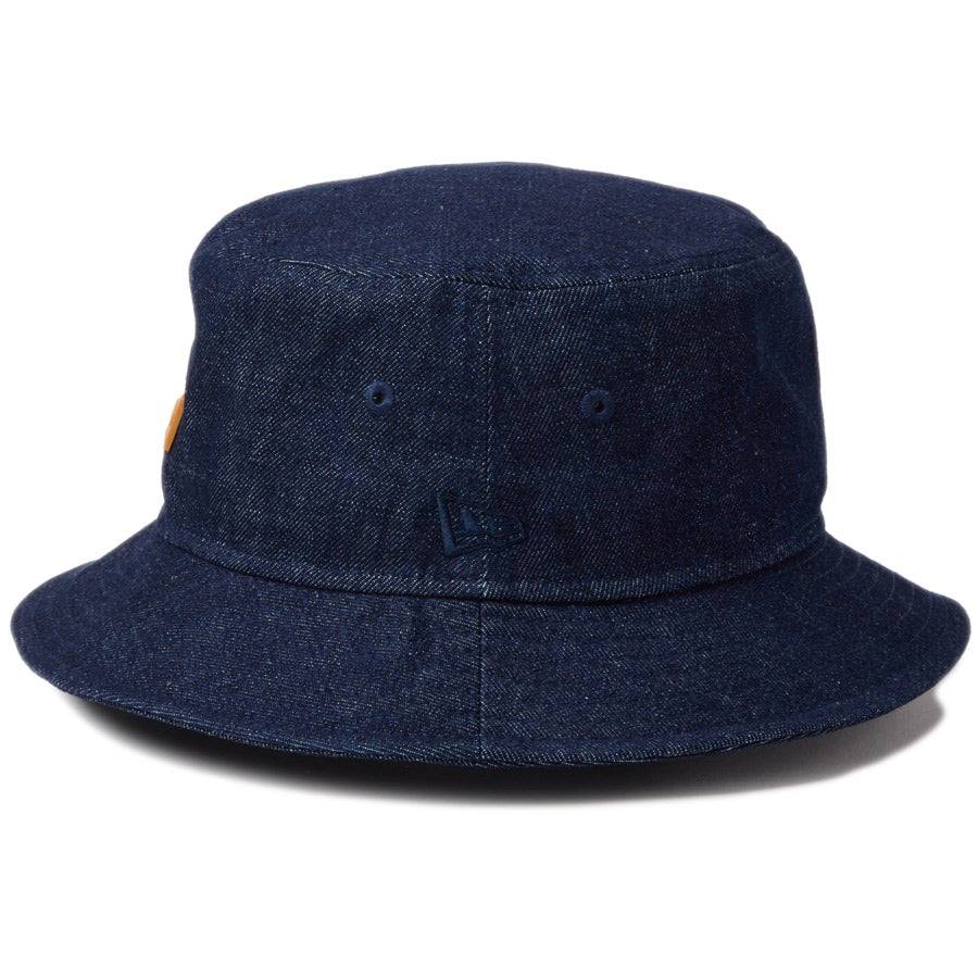ニューエラ ハット NEW ERA バケット01 ラバーパッチ インディゴデニム