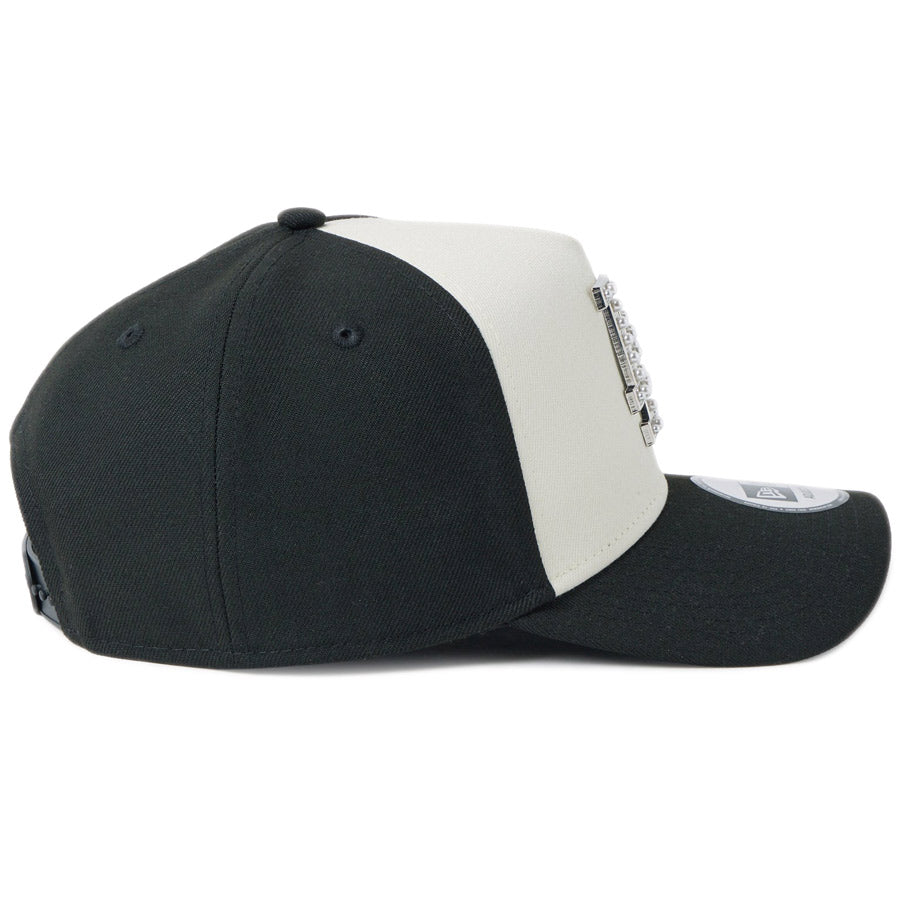9FORTY A-Frame MLB パールバッジ ブラッククロームホワイト 👉NEW ARRIVAL✨ NEWERA🧢 . “9FORTY A-Frame MLB パール バッジ Pearl