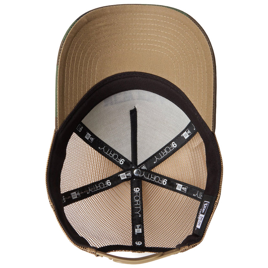 Youth 9FORTY A-Frame トラッカー College Logo クロームホワイト/カーキ/ウッドランドカモ 14747015