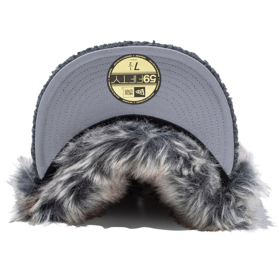 59FIFTY Dog Ear ドッグイヤー ボア ニューヨーク・ヤンキース ダークグレー