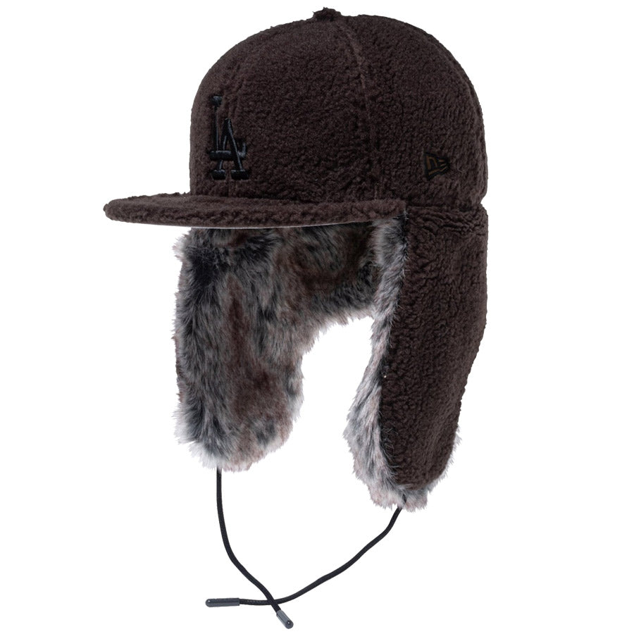 59FIFTY Dog Ear ボア ロサンゼルス・ドジャース ブラウン ニューエラ キャップ NEW ERA 59FIFTY Dog Ear ドッグイヤー ボア