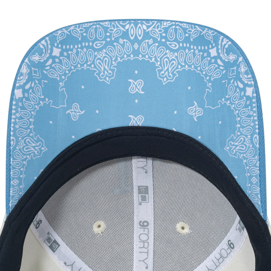 9FORTY Paisley Under Visor ロサンゼルス・ドジャース クローム スカイブルー ペイズリーアンダーバイザー