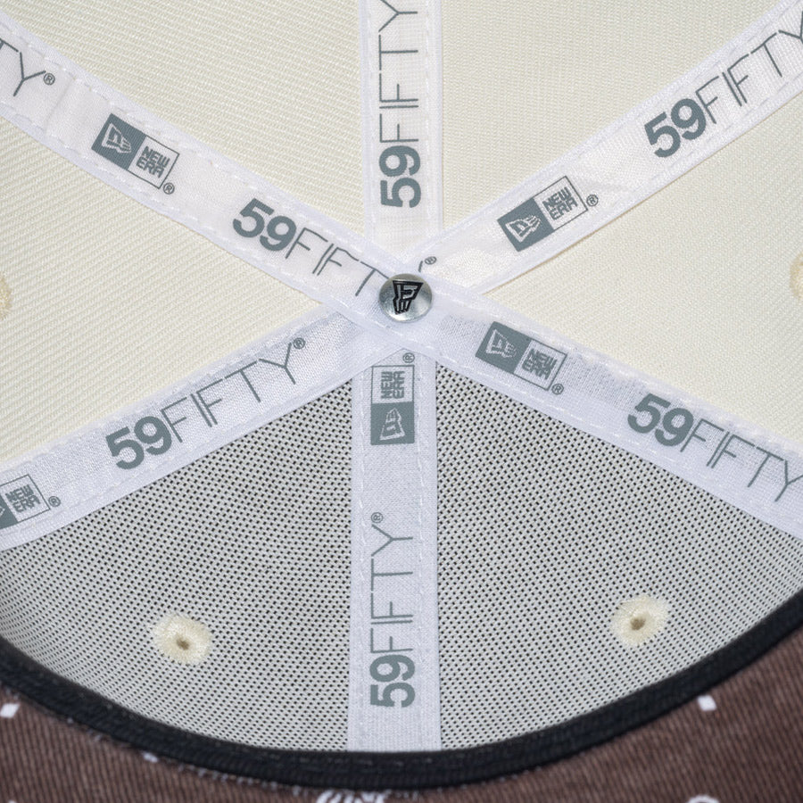 59FIFTY Paisley Under Visor サンディエゴ・パドレス クローム ウォルナット ペイズリーアンダーバイザー