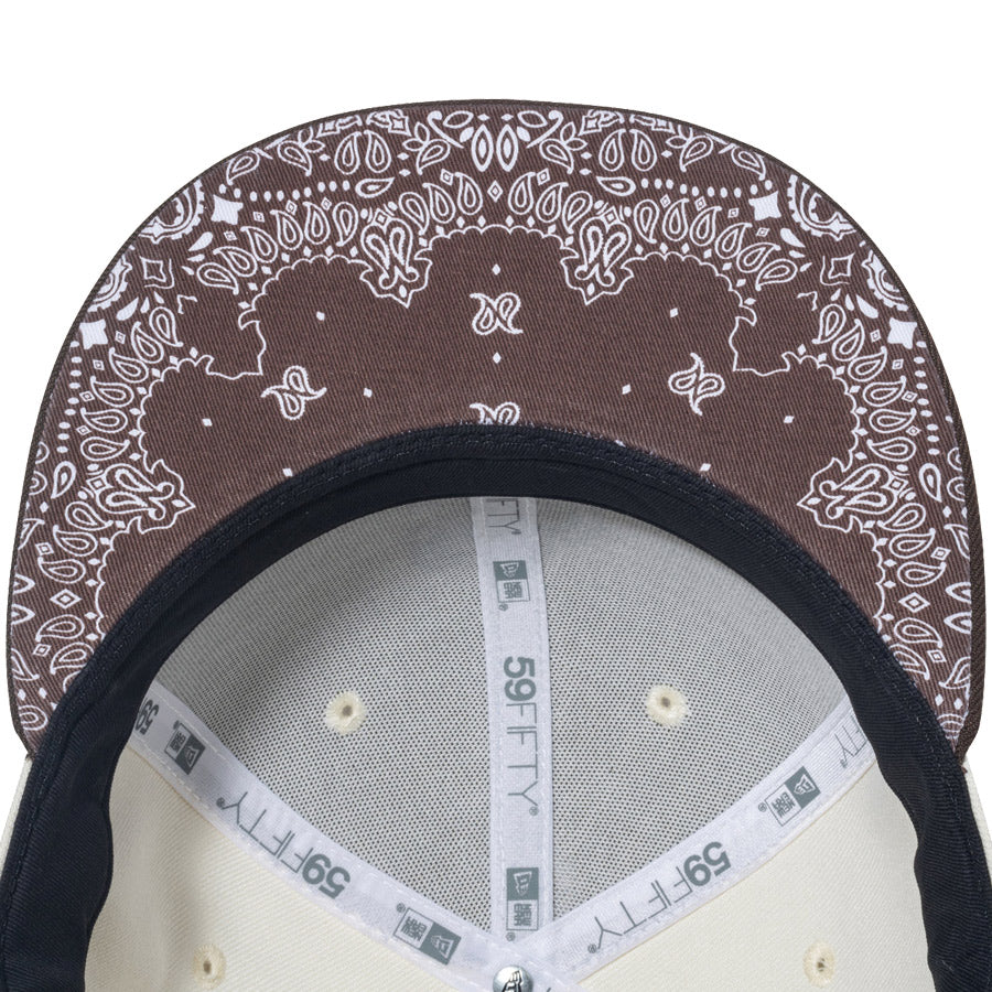 59FIFTY Paisley Under Visor サンディエゴ・パドレス クローム ウォルナット ペイズリーアンダーバイザー
