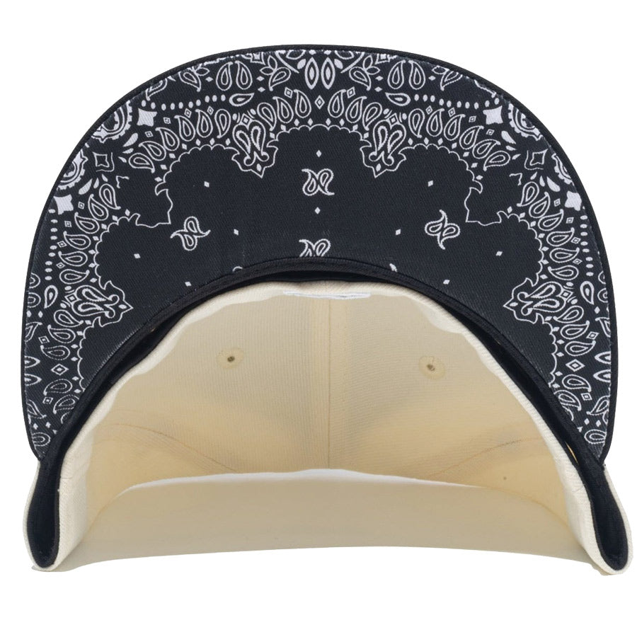 59FIFTY Paisley Under Visor ロサンゼルス・ドジャース クローム ブラック ペイズリーアンダーバイザー