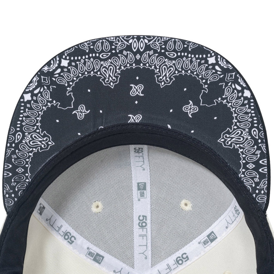 59FIFTY Paisley Under Visor ロサンゼルス・ドジャース クローム ブラック ペイズリーアンダーバイザー