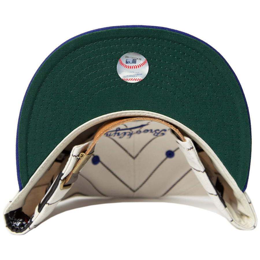 KINGS 別注 RC 9FIFTY レザーストラップ ブルックリン・ドジャース クローム ブルー