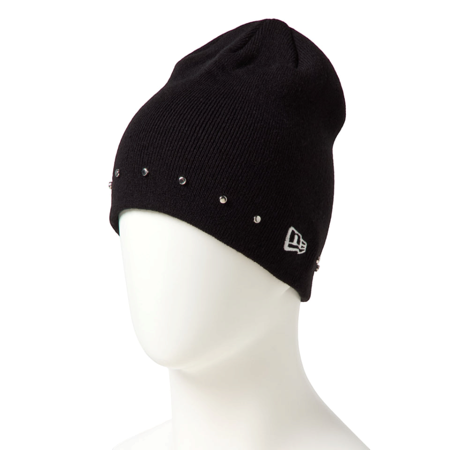 ベーシック ビーニー Studs ブラック