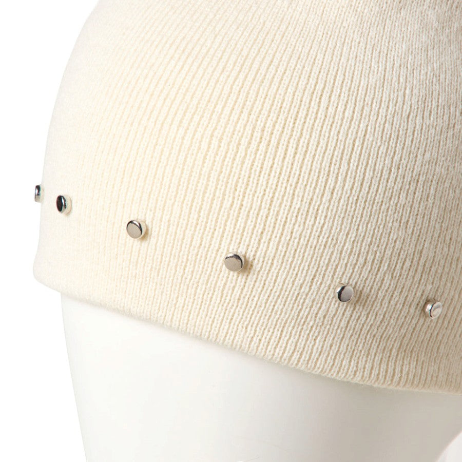 ベーシック ビーニー Studs オフホワイト