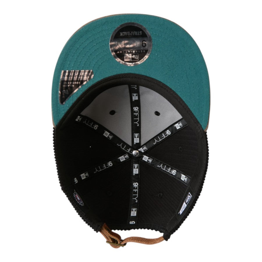 RC 9FIFTY レザーストラップ Corduroy ニューヨーク・ヤンキース ブラック グレー 15136888