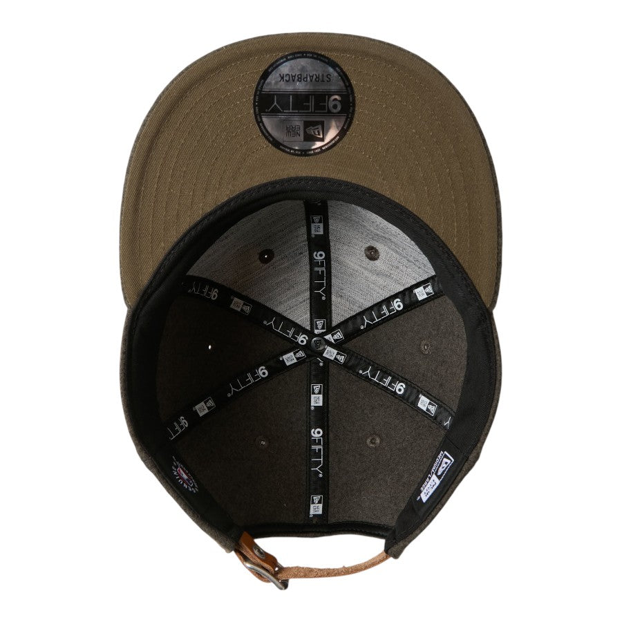 9FIFTY レザーストラップ MLB Wool Melton サンディエゴ・パドレス カーキ 15136996