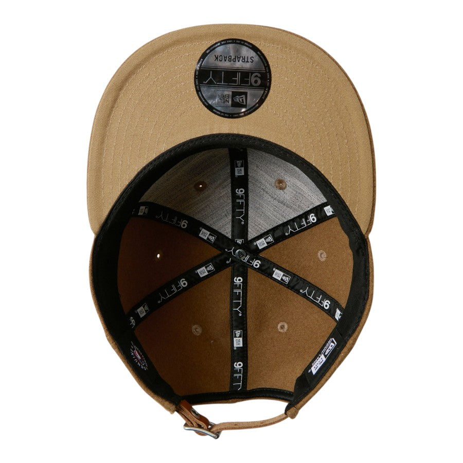 9FIFTY レザーストラップ MLB Wool Melton ロサンゼルス・ドジャース ベージュ 15136999