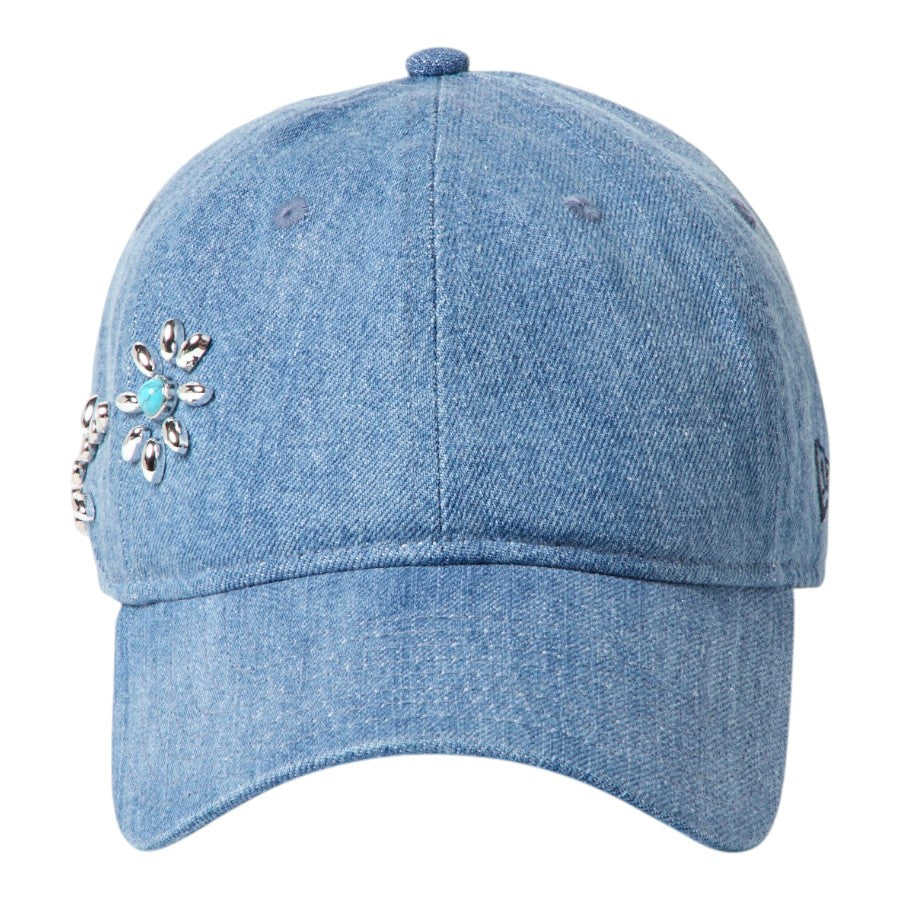 9FORTY アンストラクチャード Studs ウォッシュドデニム 15137036