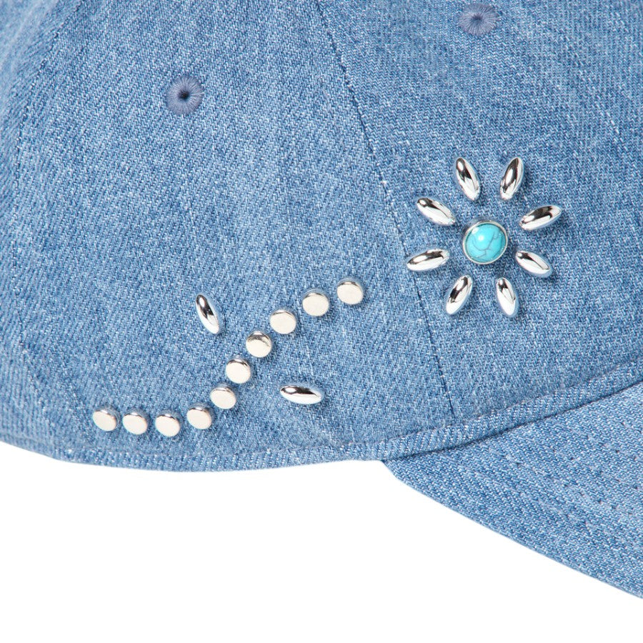 9FORTY アンストラクチャード Studs ウォッシュドデニム 15137036