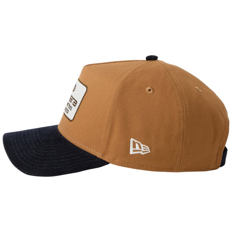 9FORTY A-Frame Duck Canvas ウーブンパッチ ライトブロンズ ネイビーコーデュロイバイザー