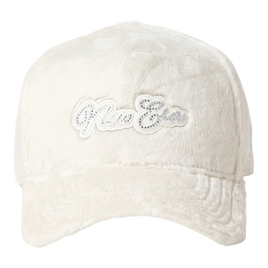 9FORTY A-Frame Micro Fur ラインストーン NEW ERA ロゴ ホワイト