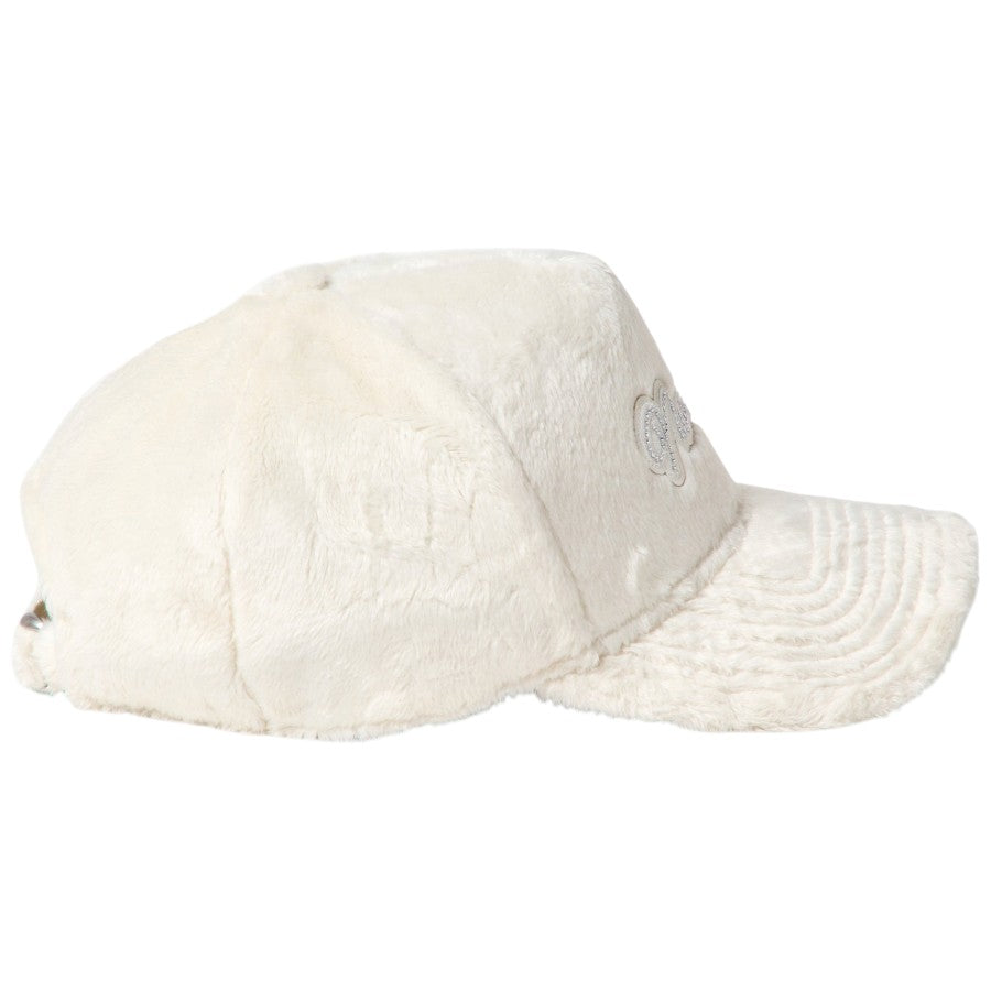 9FORTY A-Frame Micro Fur ラインストーン NEW ERA ロゴ ホワイト