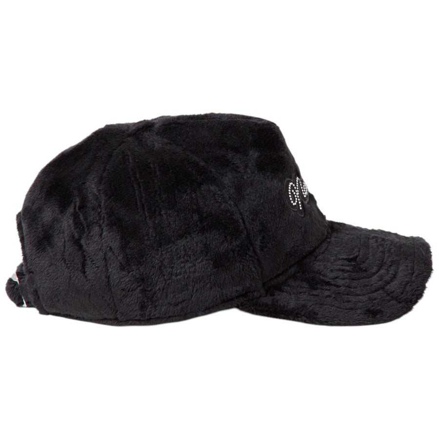 9FORTY A-Frame Micro Fur ラインストーン NEW ERA ロゴ ブラック