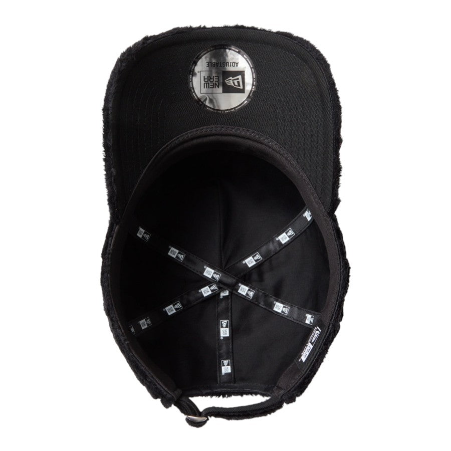 9FORTY A-Frame Micro Fur ラインストーン NEW ERA ロゴ ブラック