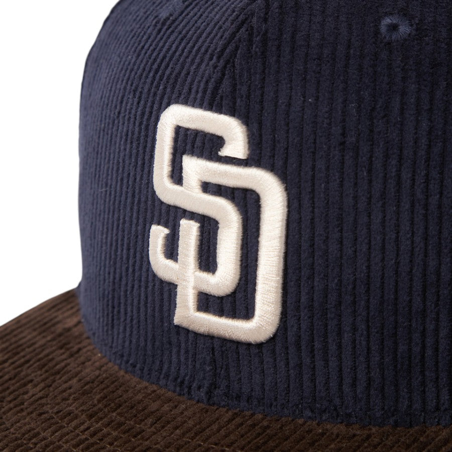 59FIFTY Corduroy コーデュロイ サンディエゴ・パドレス ネイビー ダークブラウン 15137344