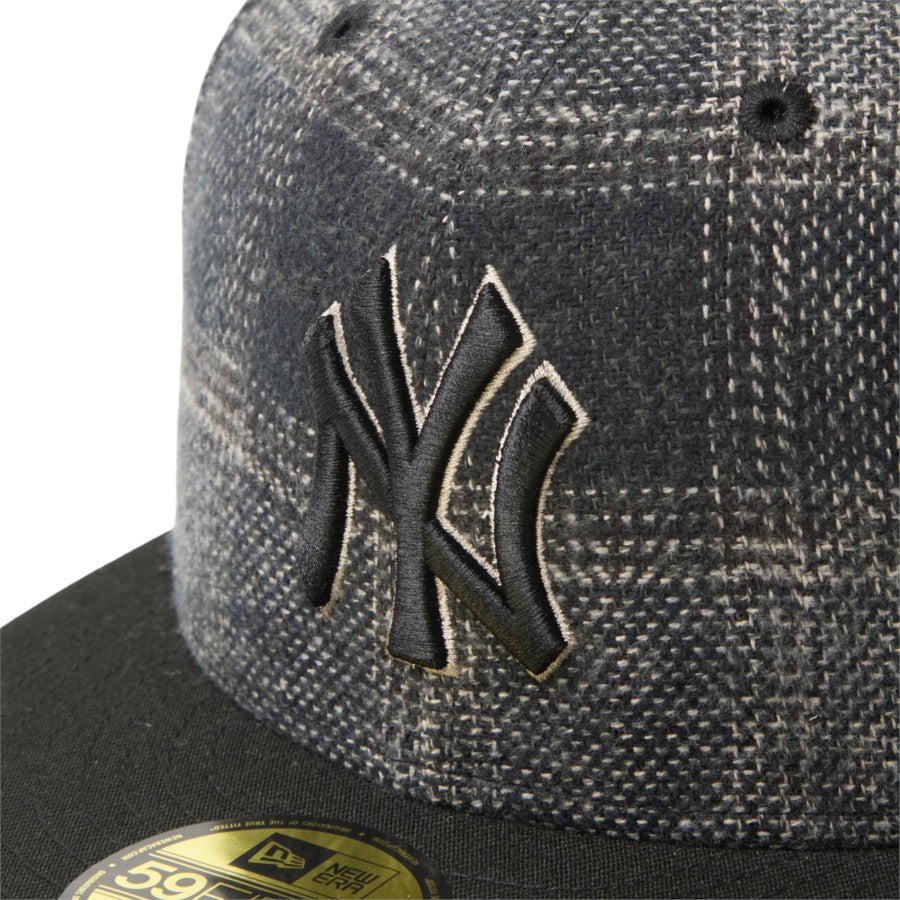 59FIFTY MLB Plaid ニューヨーク・ヤンキース ブラック/ブラック