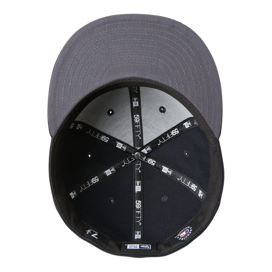 59FIFTY MLB Metallic Pewter ニューヨーク・メッツ ネイビー 15137368