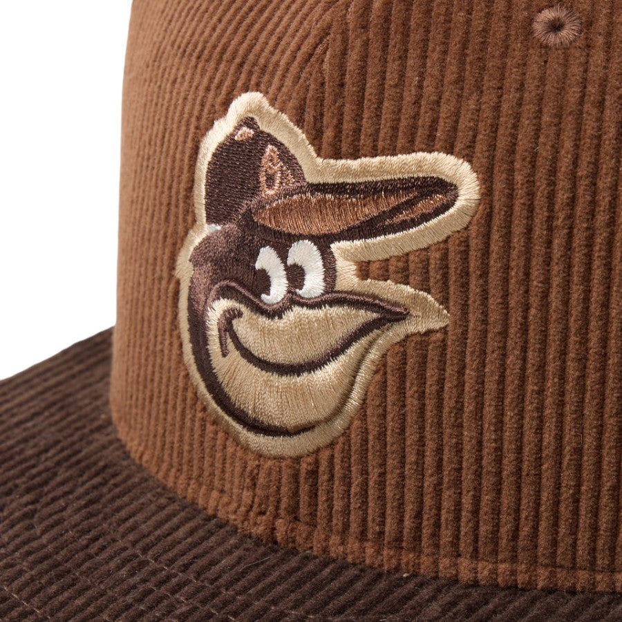 59FIFTY Corduroy コーデュロイ ボルティモア・オリオールズ ブラウン/ダークブラウン 15137394