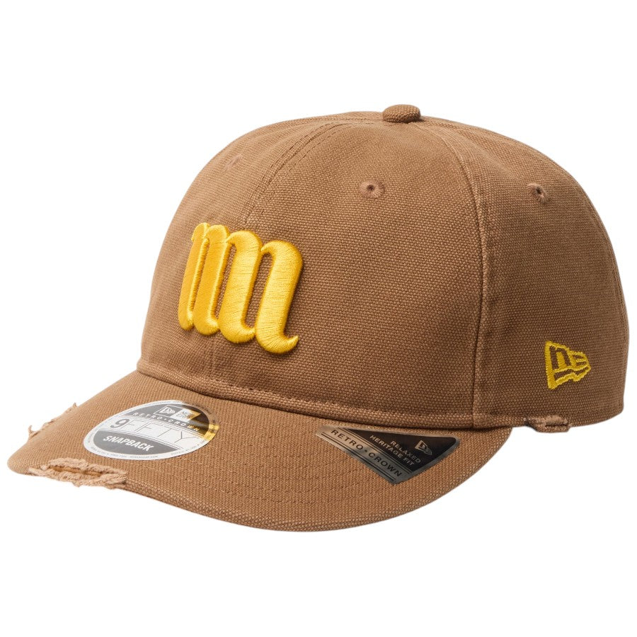 RC 9FIFTY Curved Visor Powered by GORO（MIN-NANO） MIN-NANO Damage ブラウン