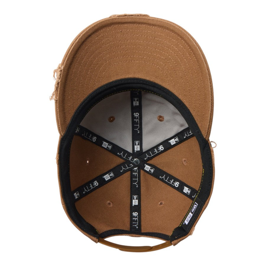 RC 9FIFTY Curved Visor Powered by GORO（MIN-NANO） MIN-NANO Damage ブラウン