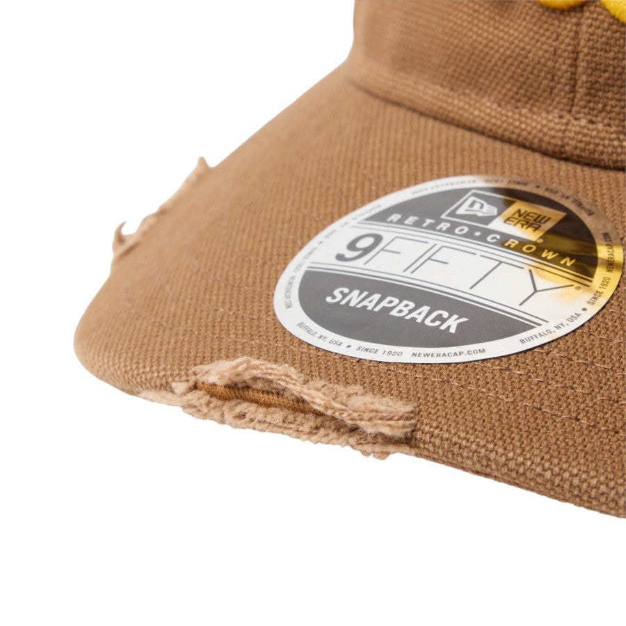 RC 9FIFTY Curved Visor Powered by GORO（MIN-NANO） MIN-NANO Damage ブラウン