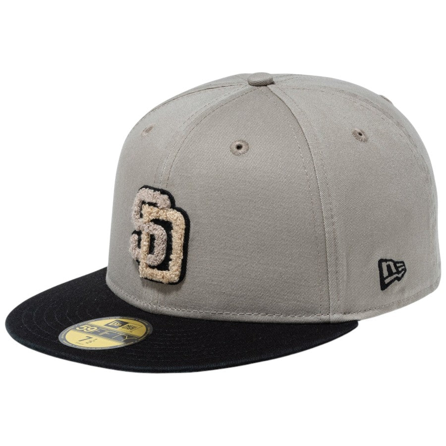 59FIFTY Chenille Patch サンディエゴ・パドレス ペブル/ブラック