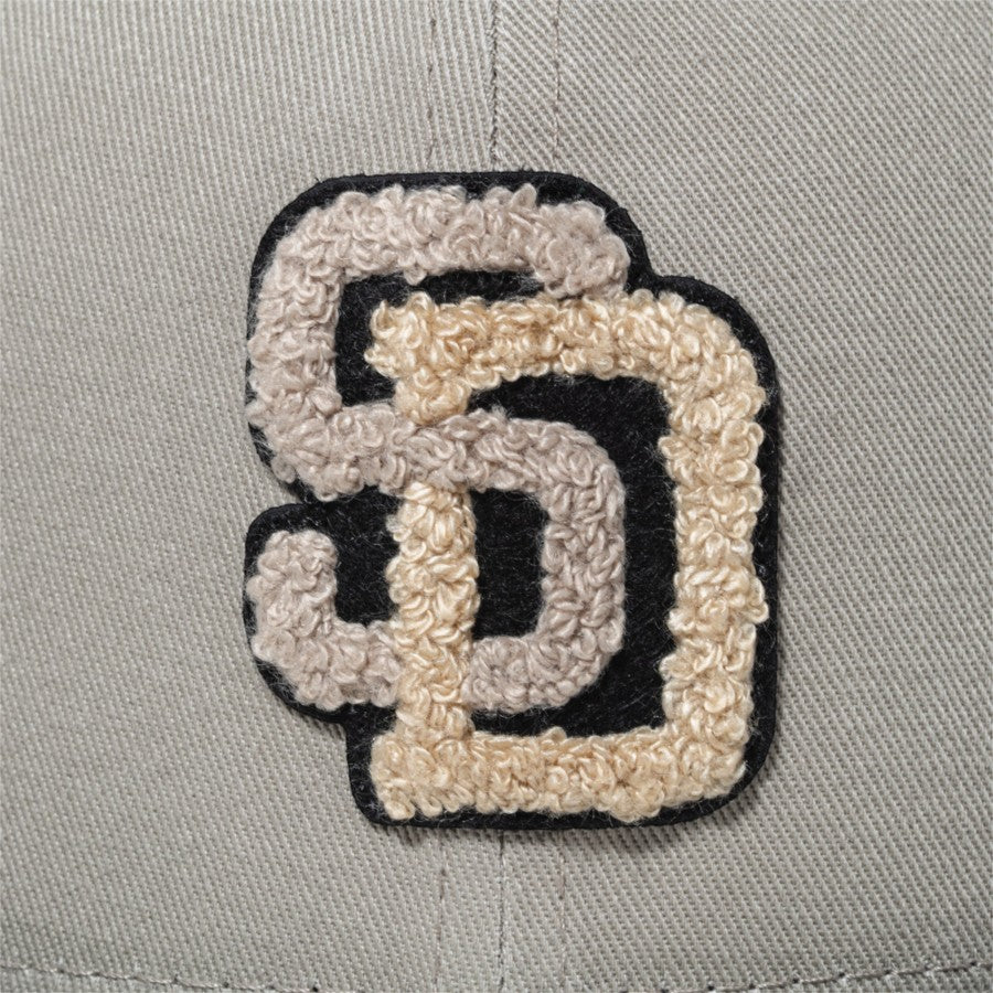 59FIFTY Chenille Patch サンディエゴ・パドレス ペブル/ブラック