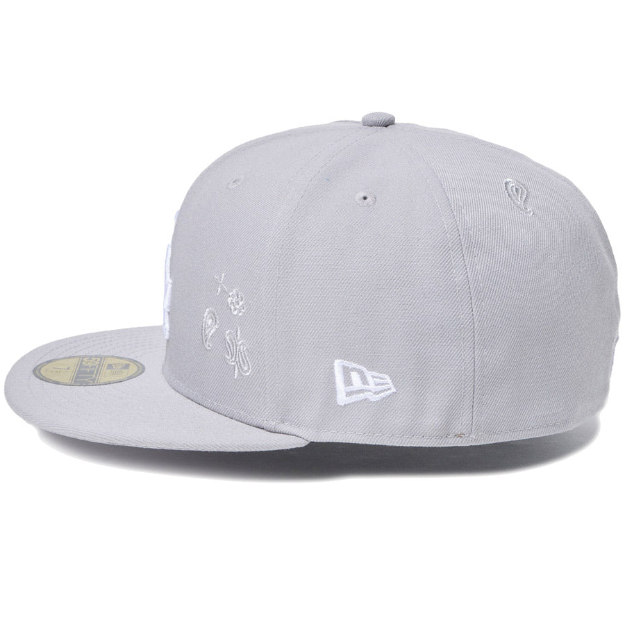 59FIFTY Paisley Embroidery ロサンゼルス・ドジャース グレー 14745167