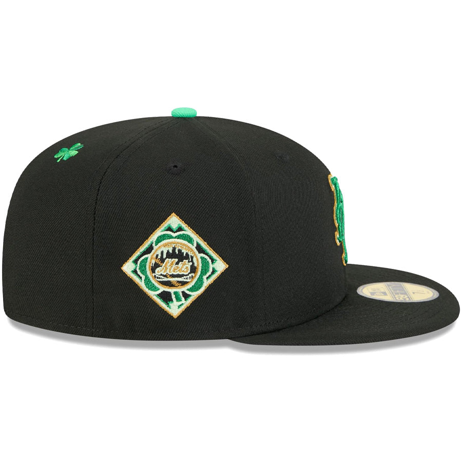 ニューエラ キャップ NEW ERA 59FIFTY MLB St. Patrick's Day ニューヨーク・メッツ ブラック 14865039 右サイド