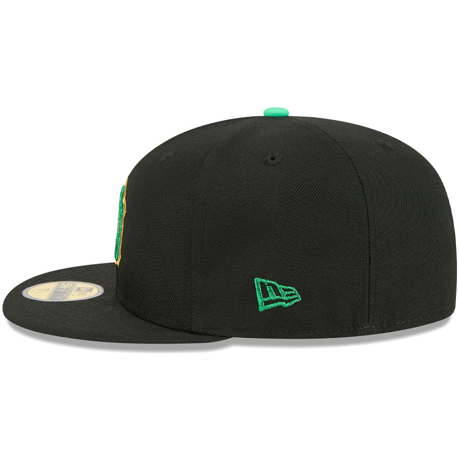 ニューエラ キャップ NEW ERA 59FIFTY MLB St. Patrick's Day ニューヨーク・ヤンキース ブラック 14865038 左サイド