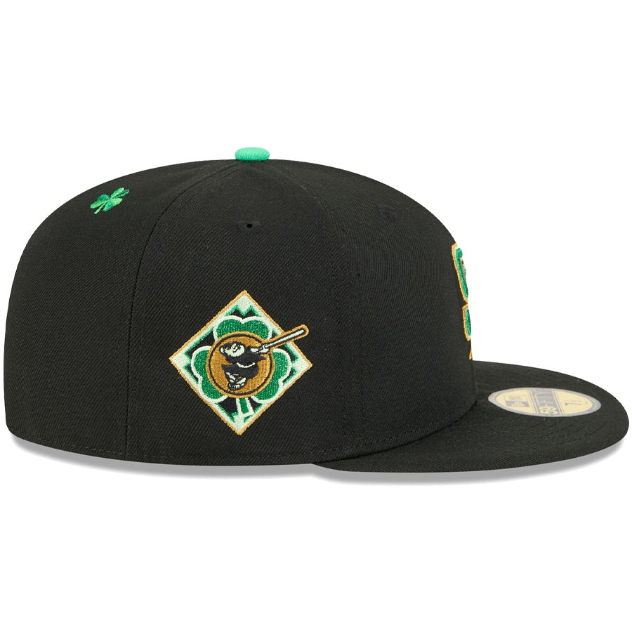 ニューエラ キャップ NEW ERA 59FIFTY MLB St. Patrick's Day サンディエゴ・パドレス ブラック 14865037 右サイド