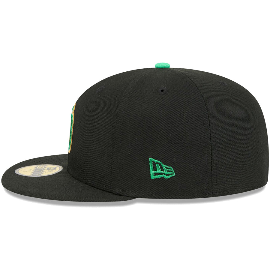 ニューエラ キャップ NEW ERA 59FIFTY MLB St. Patrick's Day サンディエゴ・パドレス ブラック 14865037 左サイド