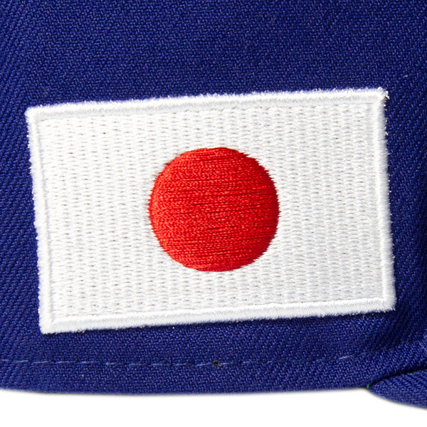 59FIFTY ロサンゼルス・ドジャース JAPAN FLAG ブルー アンダーバイザーグリーン