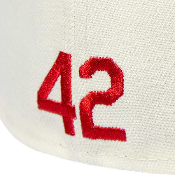 KINGS 別注 59FIFTY ブルックリン・ドジャース JR 42 クローム ダークロイヤル ケリーアンダーバイザー