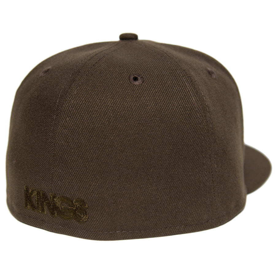 KINGS 別注 59FIFTY ANTIQUE K ウォルナット ホワイト ケリーアンダーバイザー