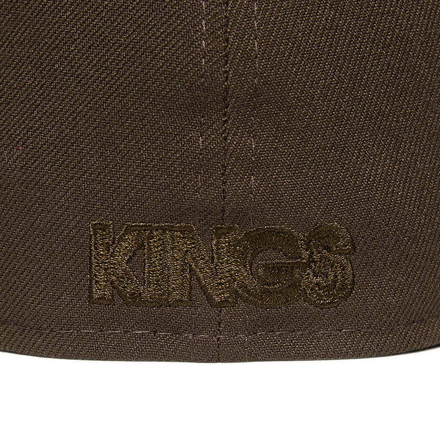 KINGS 別注 59FIFTY ANTIQUE K ウォルナット ホワイト ケリーアンダーバイザー