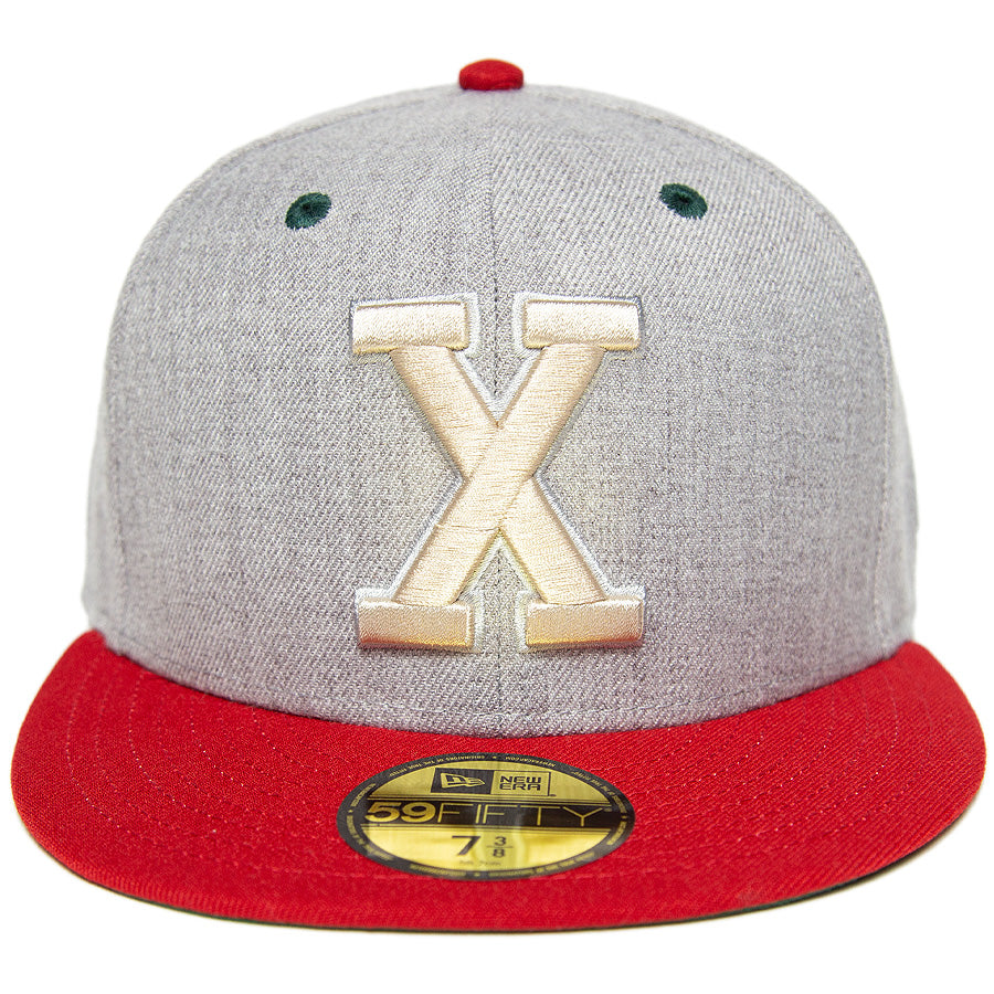 KINGS 別注 59FIFTY キューバン・Xジャイアンツ ヘザーグレー スカーレット