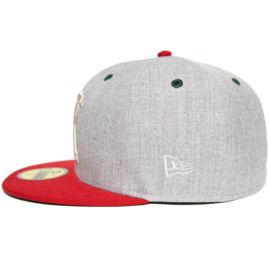 KINGS 別注 59FIFTY キューバン・Xジャイアンツ ヘザーグレー スカーレット
