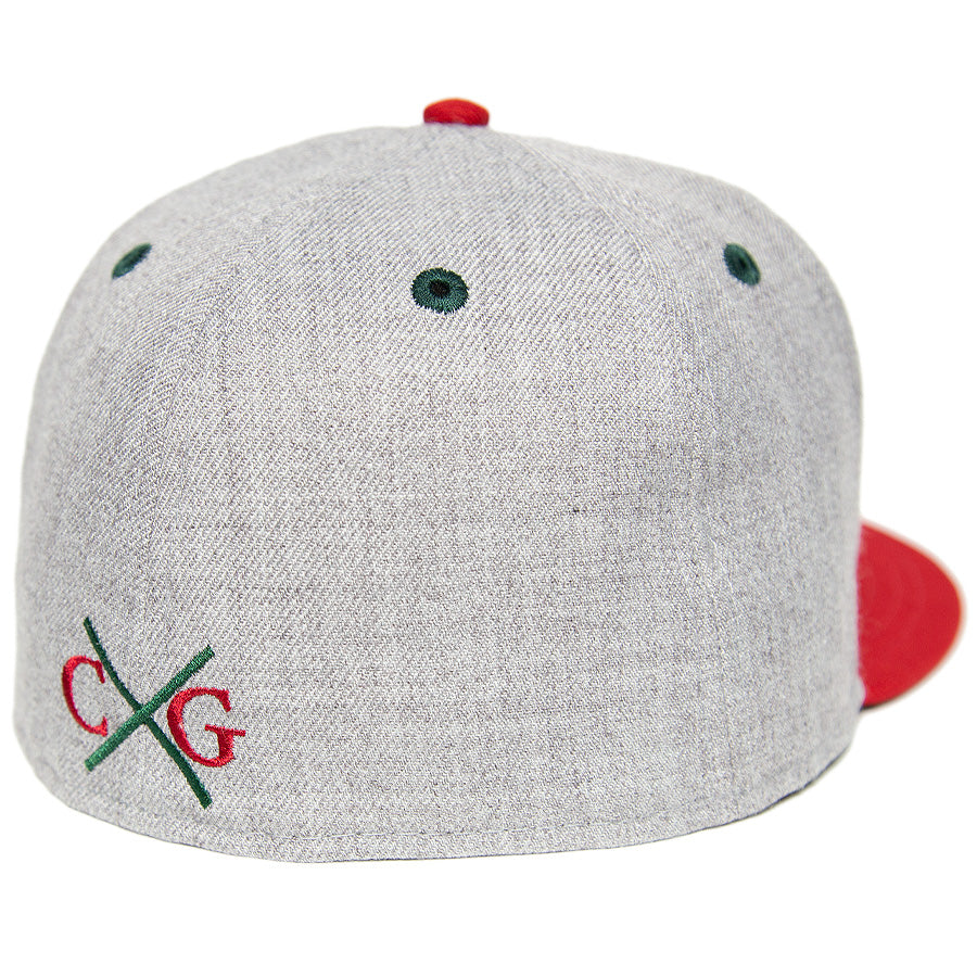 KINGS 別注 59FIFTY キューバン・Xジャイアンツ ヘザーグレー スカーレット