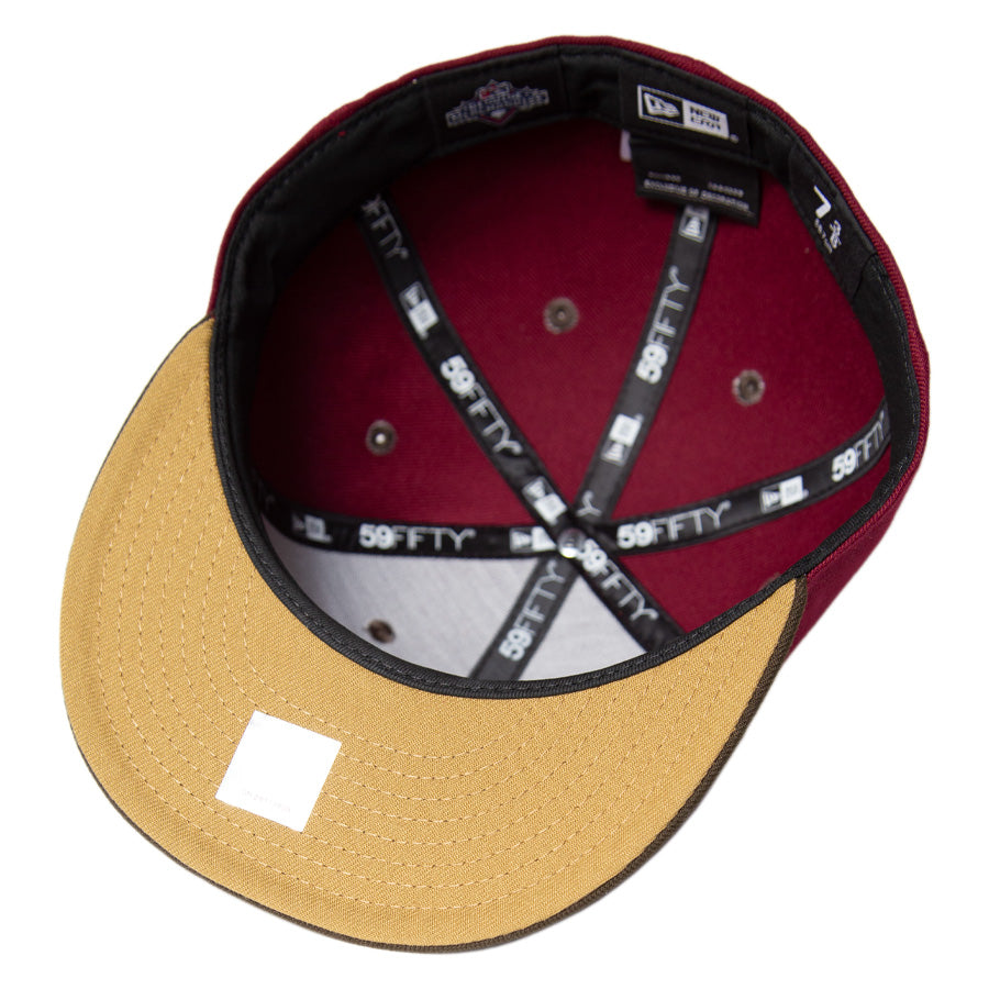 KINGS 別注 59FIFTY キンストン・インディアンス カーディナル ウォルナットバイザー