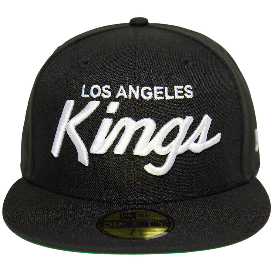 KINGS 別注 59FIFTY ロサンゼルス・キングス ブラック ホワイト ケリーアンダーバイザー