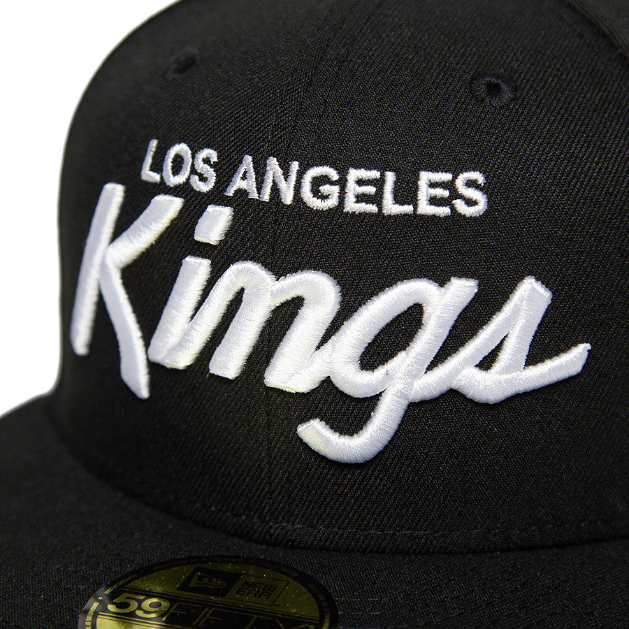KINGS 別注 59FIFTY ロサンゼルス・キングス ブラック ホワイト ケリーアンダーバイザー